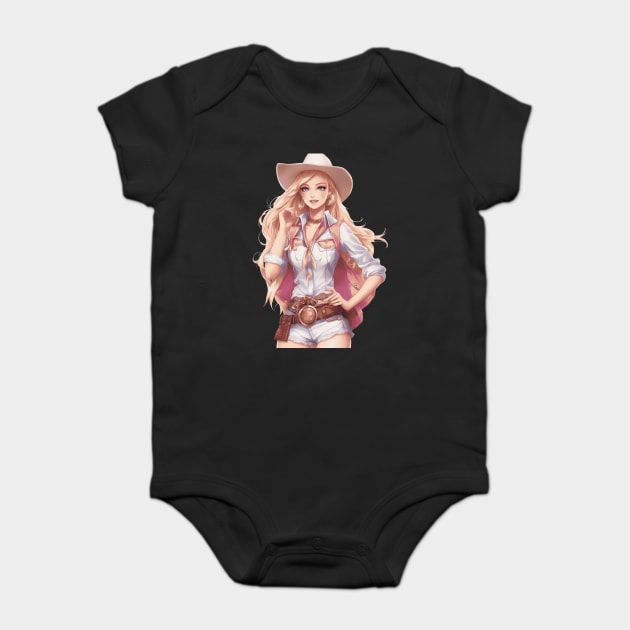 Rodeo Girl Baby Bodysuit by animegirlnft